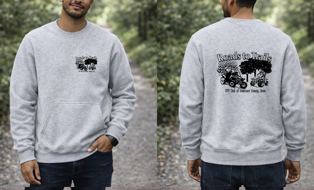 Roads to Trails - Pocket Crewneck