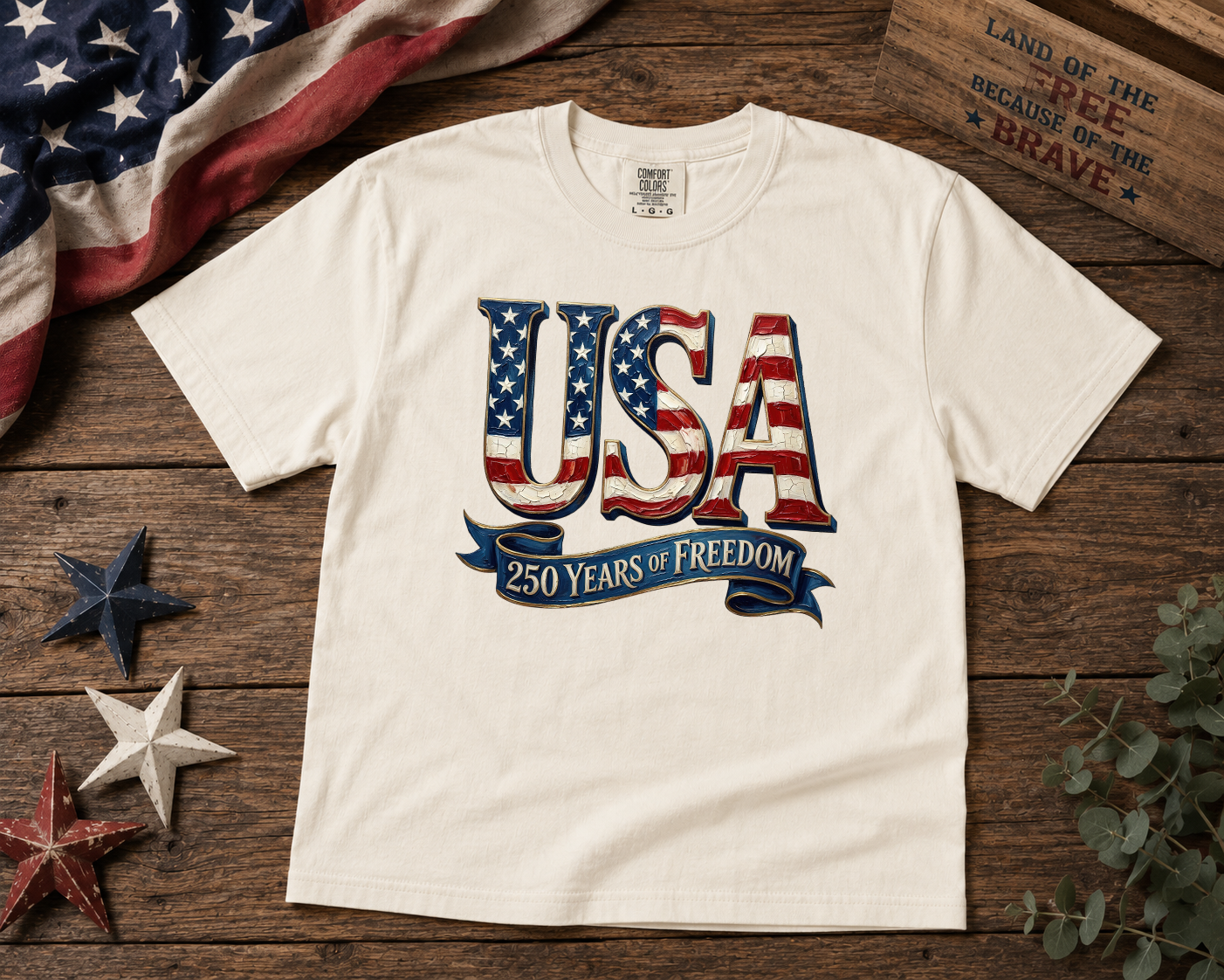 Painted USA 250 Years Graphic Tee