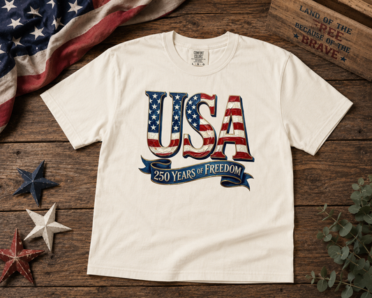 Painted USA 250 Years Graphic Tee