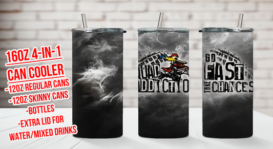 Quad Addiction Stainless Can Cooler