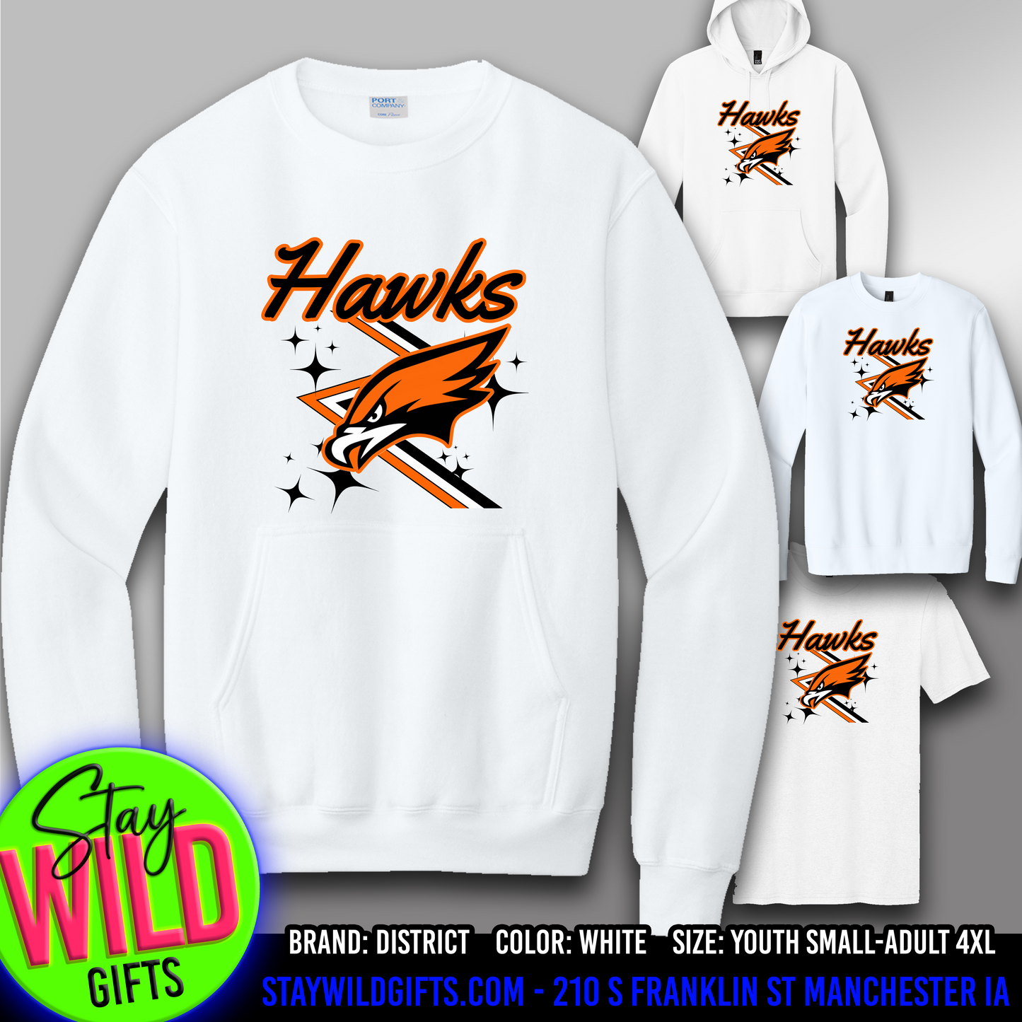 West Delaware Hawks Apparel