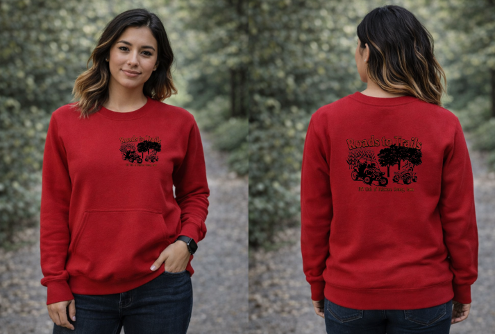 Roads to Trails - Pocket Crewneck