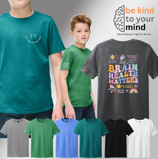 YOUTH Be Kind To Your Mind Tee- WD Together We Are